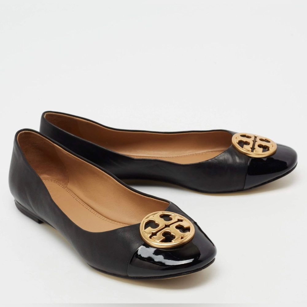 Tory Burch Cap Toe Leather Flats